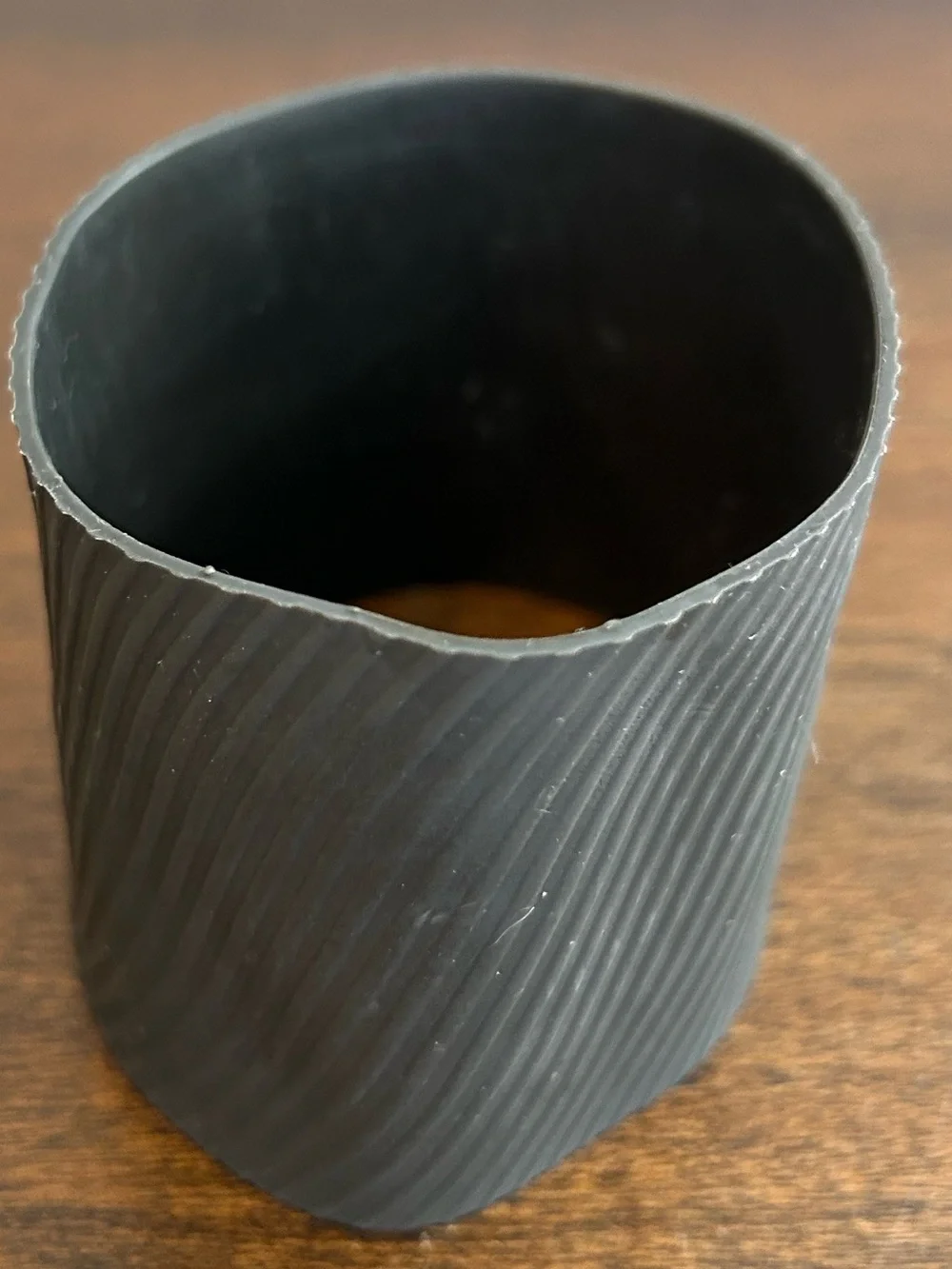 Silicone Sleeve Gray Compatible with a Contigo 16 or 20 oz Byron Travel Mug Read